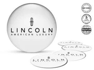 Lincoln Adesivi Cupola Logo Distintivi Ruota Resina